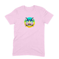 Stepevoli Clothing - Round Neck T-Shirt (Men) - Cat With Glasses (11 Colours)
