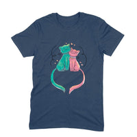 Stepevoli Clothing - Round Neck T-Shirt (Men) - Cats In Love (11 Colours)