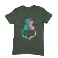 Stepevoli Clothing - Round Neck T-Shirt (Men) - Cats In Love (11 Colours)