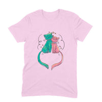 Stepevoli Clothing - Round Neck T-Shirt (Men) - Cats In Love (11 Colours)