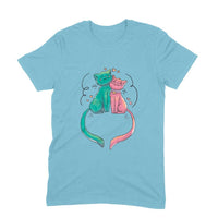 Stepevoli Clothing - Round Neck T-Shirt (Men) - Cats In Love (11 Colours)