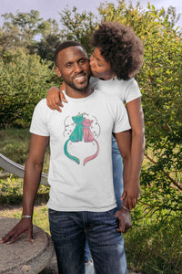 Stepevoli Clothing - Round Neck T-Shirt (Men) - Cats In Love (11 Colours)