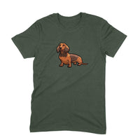 Stepevoli Clothing - Round Neck T-Shirt (Men) - Dash Dash Dachshund (11 Colours)
