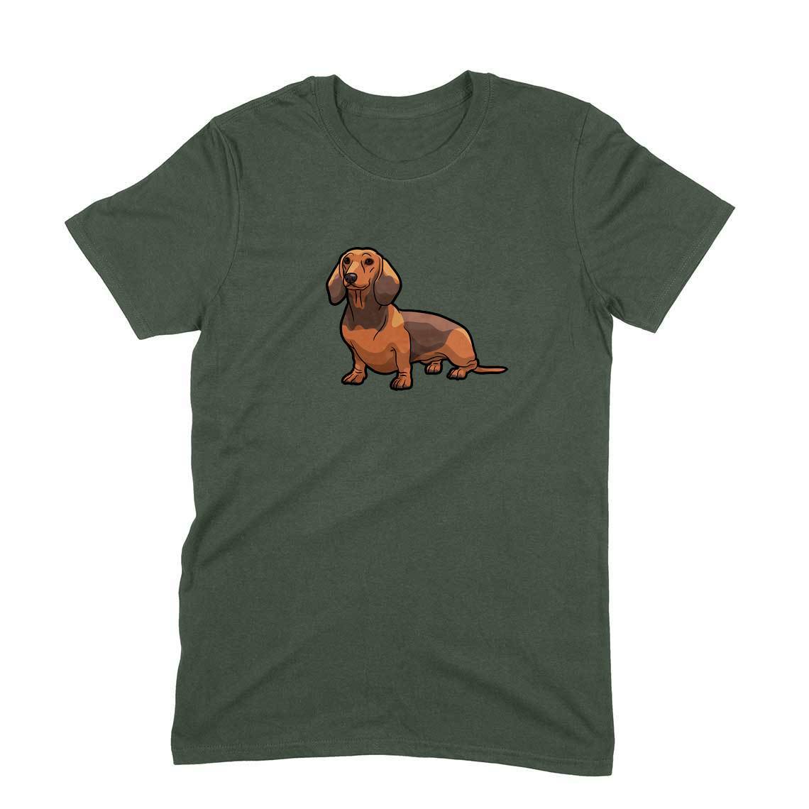 Stepevoli Clothing - Round Neck T-Shirt (Men) - Dash Dash Dachshund (11 Colours)