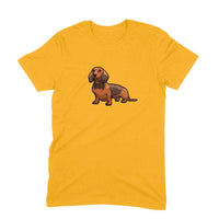Stepevoli Clothing - Round Neck T-Shirt (Men) - Dash Dash Dachshund (11 Colours)