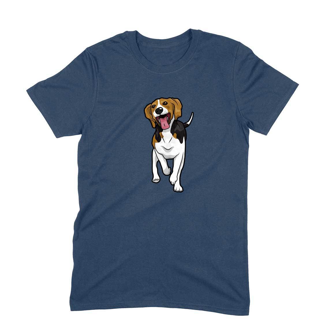 Stepevoli Clothing - Round Neck T-Shirt (Men) - Fun Loving Beagle (11 Colours)
