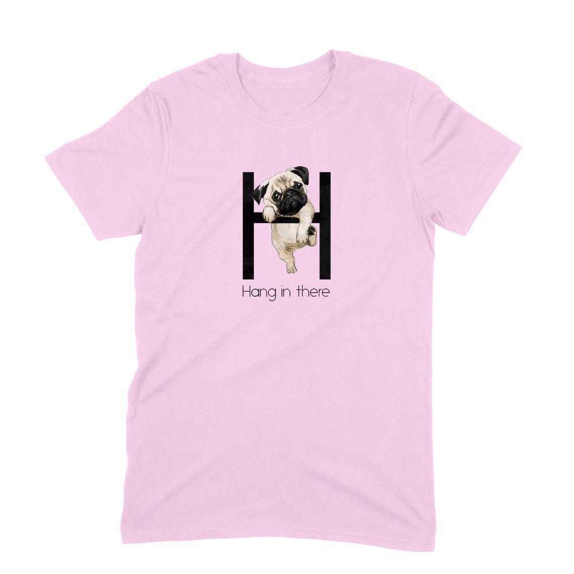 Stepevoli Clothing - Round Neck T-Shirt (Men) - Hang In There Pug (6 Colours)