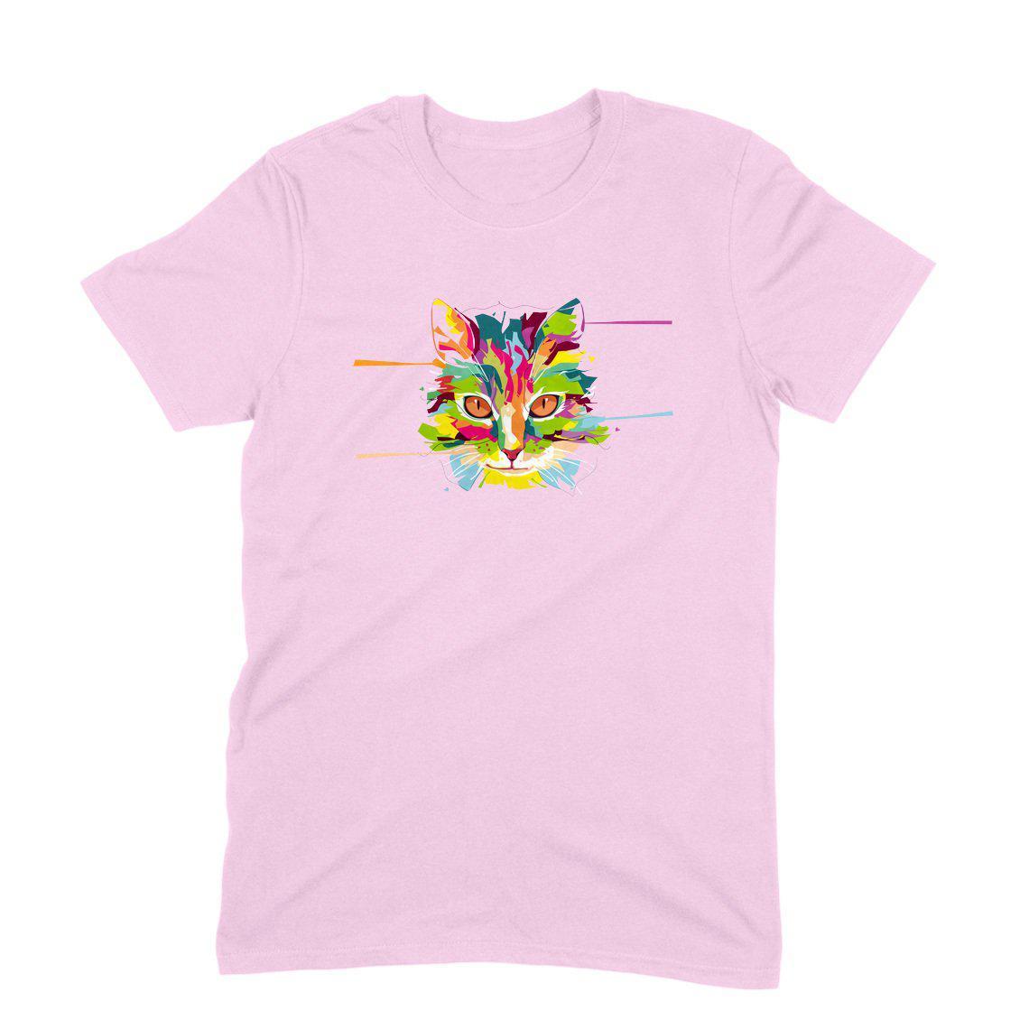 Stepevoli Clothing - Round Neck T-Shirt (Men) - Laser Sharp Cat (11 Colours)
