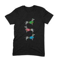 Stepevoli Clothing - Round Neck T-Shirt (Men) - Three Dachshunds (11 Colours)