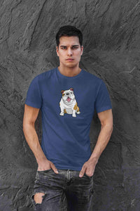 Stepevoli Clothing - Round Neck T-Shirt (Men) - Wringkly Sprinkly Bulldog (11 Colours)