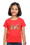 Round Neck T-Shirt (Girls) - Infinity Cat Love (5 Colours)