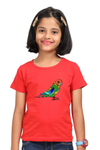 Round Neck T-Shirt (Girls) - Pretty Jandaya Parakeet (5 Colours)