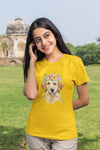 Round Neck T-Shirt (Women) - Golden Blooms (11 colours)