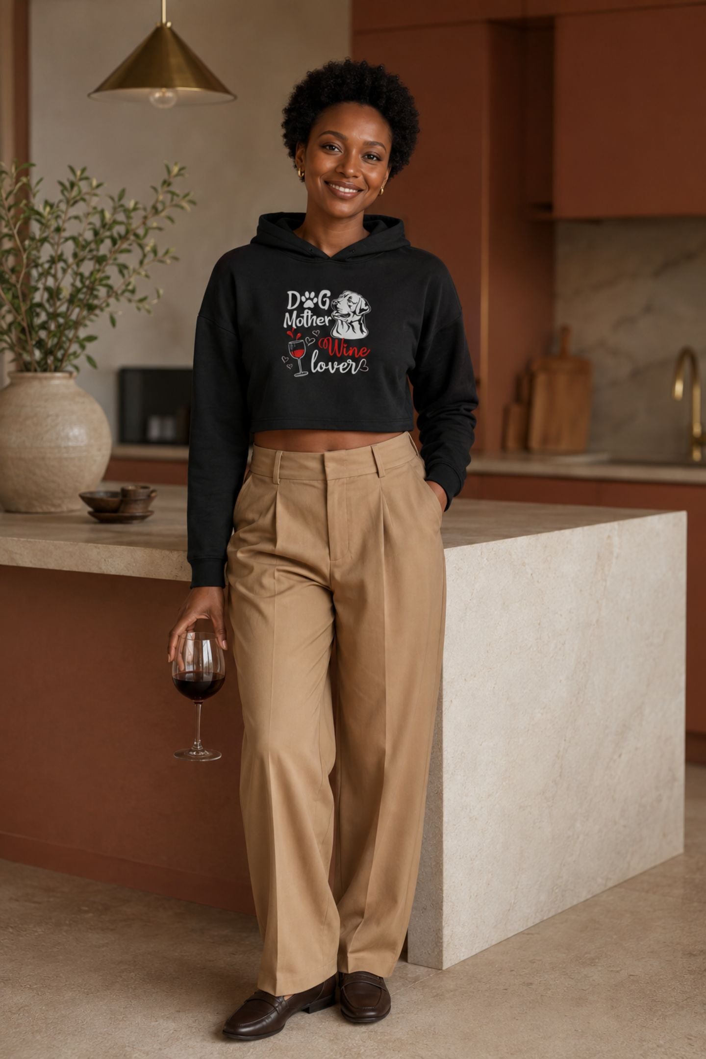 Crop Hoodie (Women) - Sit Stay Sip (3 Colours)