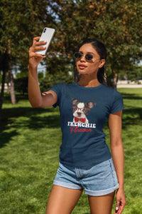 Round Neck T-Shirt (Women) - Barking Bowtie (10 colours)