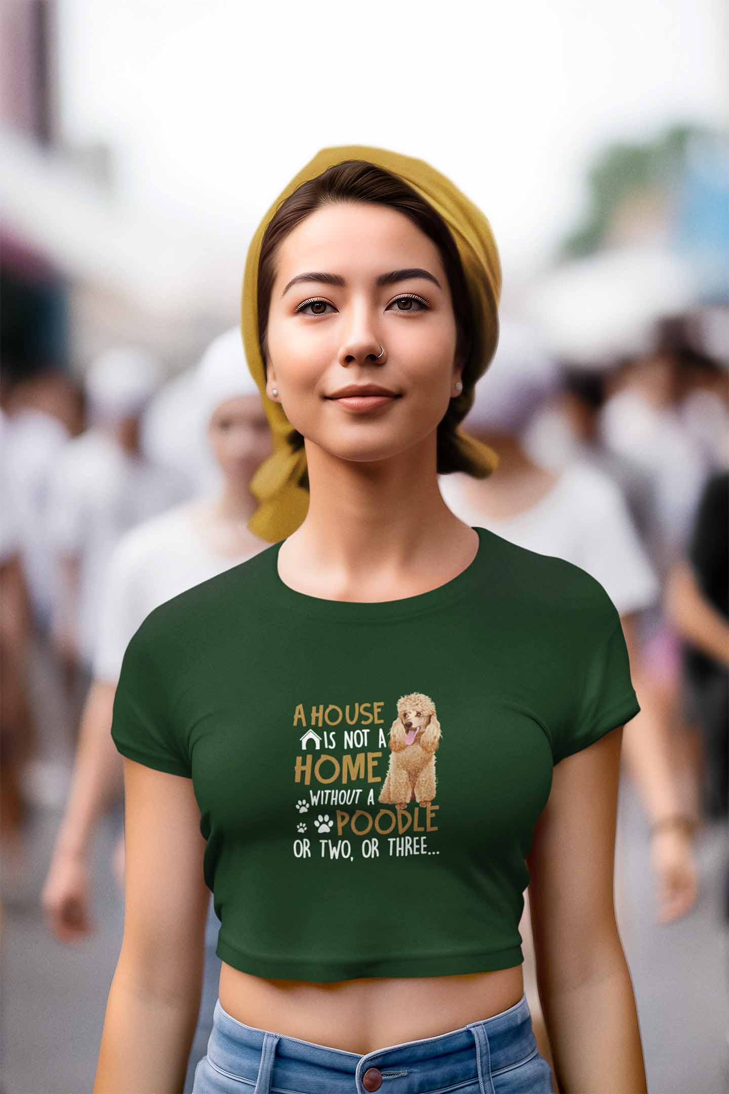 Crop Top (Women) - Poodle Doodle (3 Colours)