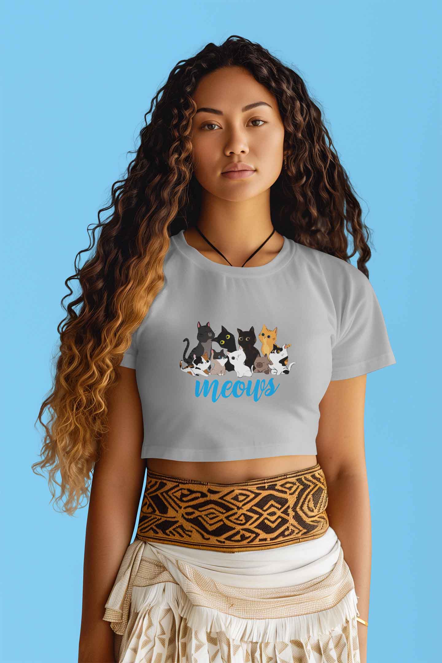 Crop Top (Women) - Cat Chaos (9 Colours)