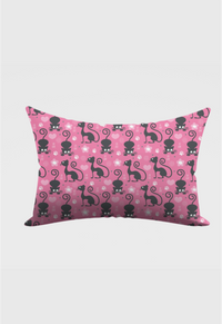 Purrfectly Pink Pillow Cover