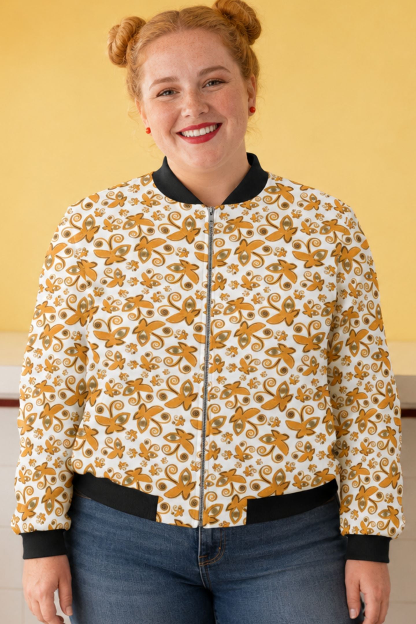 Bomber Jacket (Women) - Butterfly Vision