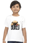 Round Neck T-Shirt (Boys) - Bored Pug Baby (10 Colours)