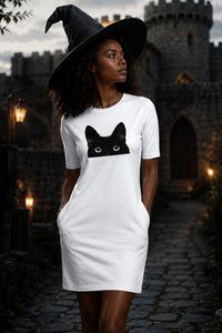 T-shirt Dress With Pockets - Everlasting Black (4 Colours) (Slim Fit)