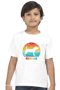 Round Neck T-Shirt (Boys) - Beagle Sunset (10 Colours)