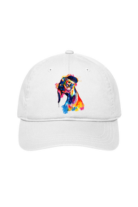 Tilted Head Rainbow Dog Cap (7 Colours)