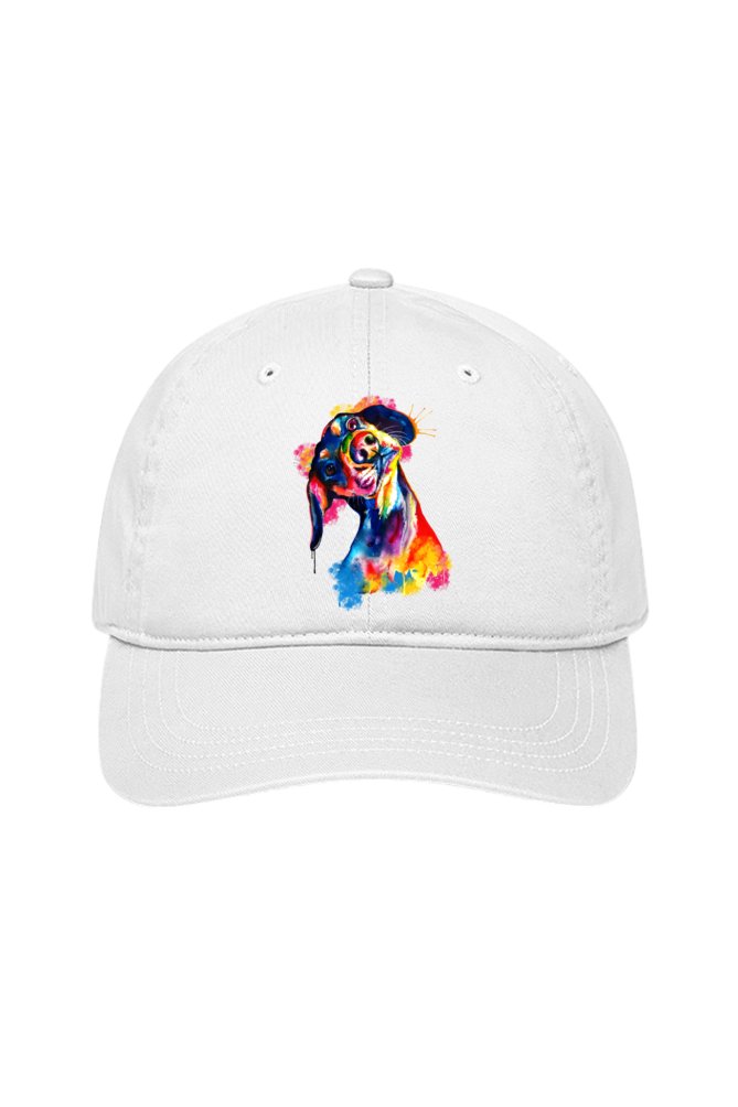 Tilted Head Rainbow Dog Cap (7 Colours)