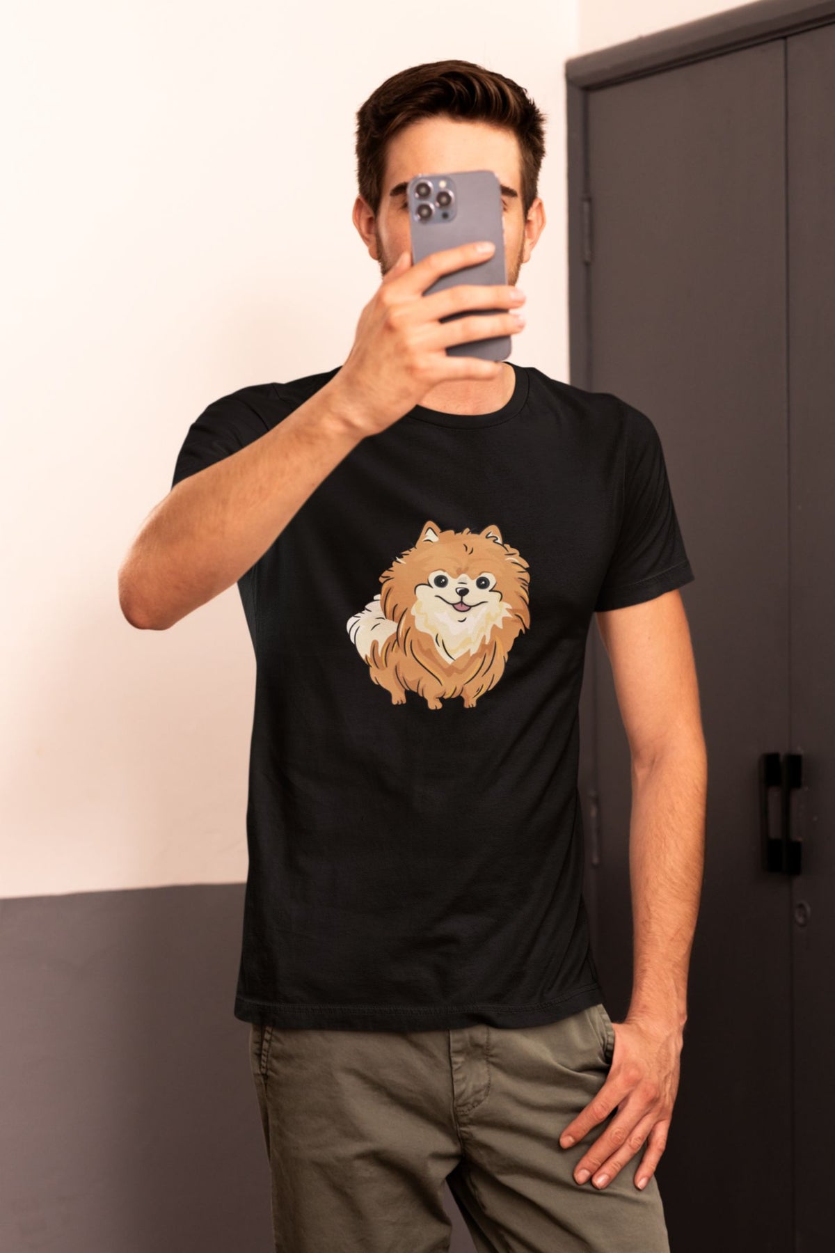 Round Neck T-Shirt (Men) - Floofy Pom Pom (12 Colours)