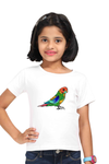 Round Neck T-Shirt (Girls) - Pretty Jandaya Parakeet (5 Colours)