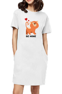 T-shirt Dress With Pockets - Be Mine Valentine (3 Colours)