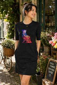 T-shirt Dress With Pockets - Best Fur-Ends Forever (4 Colours) (Slim Fit)