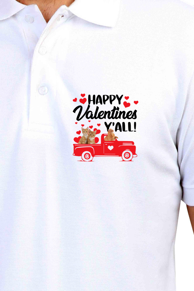 Polo Neck T-Shirt (Men) - Valentine's Day Special (3 Colours)