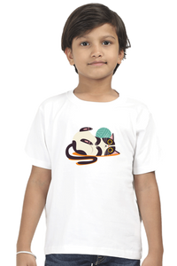 Round Neck T-Shirt (Boys) - Clawful Nap (10 Colours)