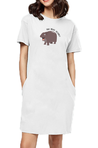 T-shirt Dress With Pockets - Moo Nday Vibes (4 Colours)