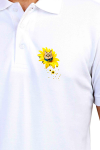 Polo Neck T-Shirt (Men) - A Meowment Of Sunshine (10 Colours)