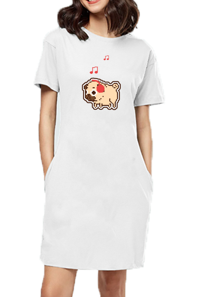 T-shirt Dress With Pockets - Puggy Baby (3 Colours)