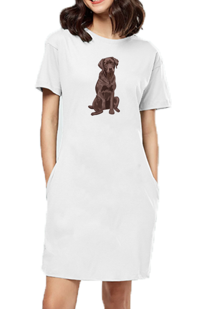 T-shirt Dress With Pockets - Chocolate Charm (3 Colours)