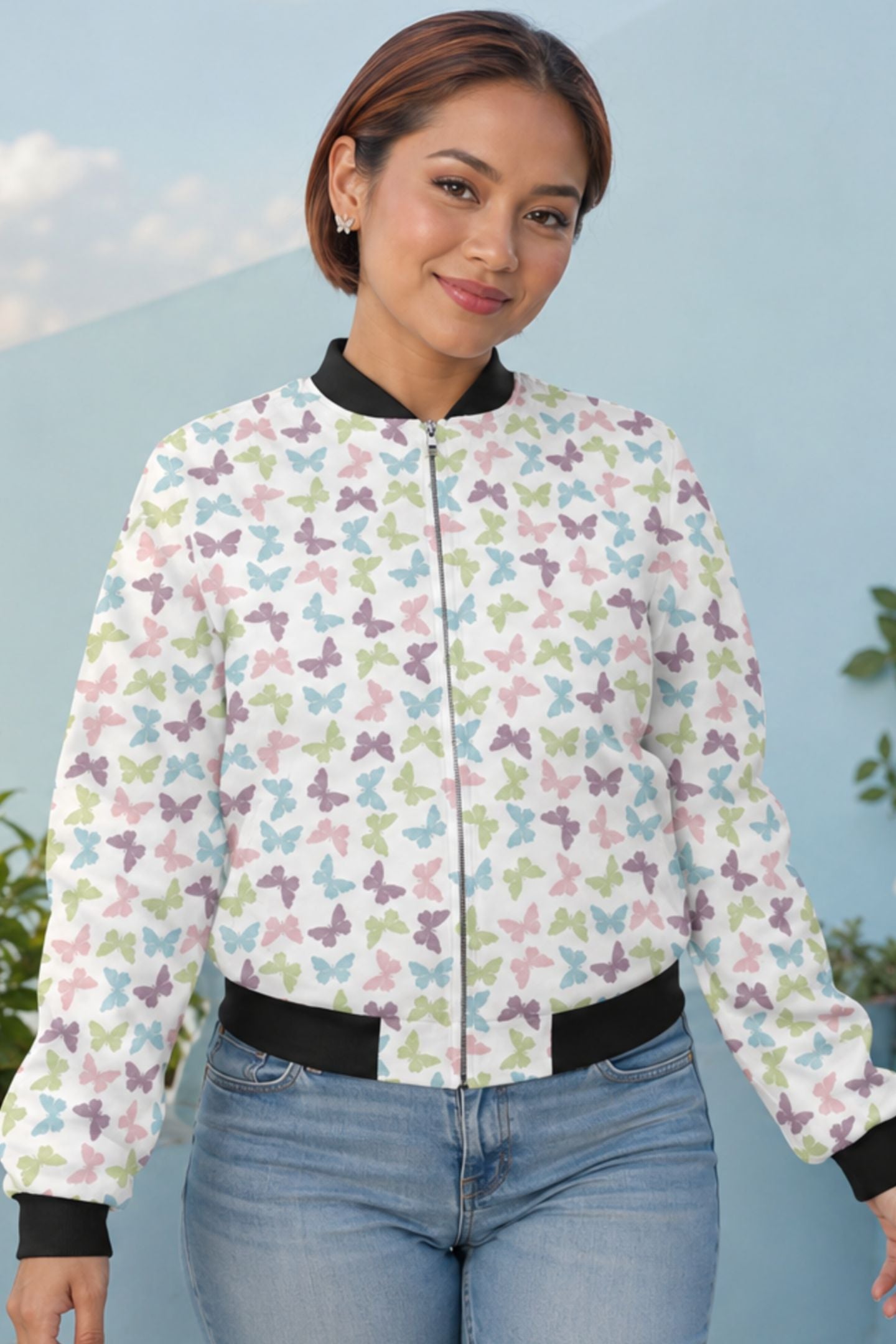 Bomber Jacket (Women) - All About Butterflies