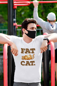 V Neck T-Shirt (Men) - Fat Cat (2 Colours)