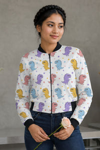 Bomber Jacket (Women) - Dino Cuties