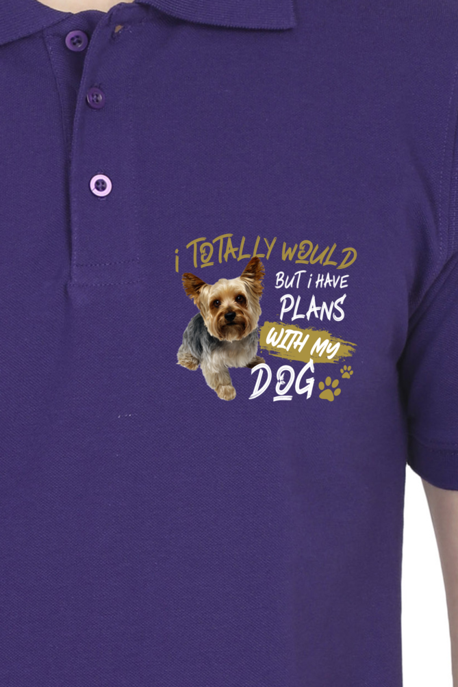 Polo Neck T-Shirt (Men) - Busy Yorkie (7 Colours)