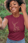 Round Neck T-Shirt (Women) - Stardust Stag (7 colours)