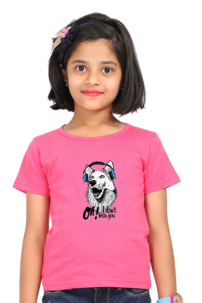 Round Neck T-Shirt (Girls) - Howl You Doing? (4 Colours)