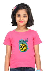 Round Neck T-Shirt (Girls) - Cat-titude (3 Colours)