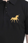 Polo Neck T-Shirt (Men) - Mystical Unicorn (9 Colours)