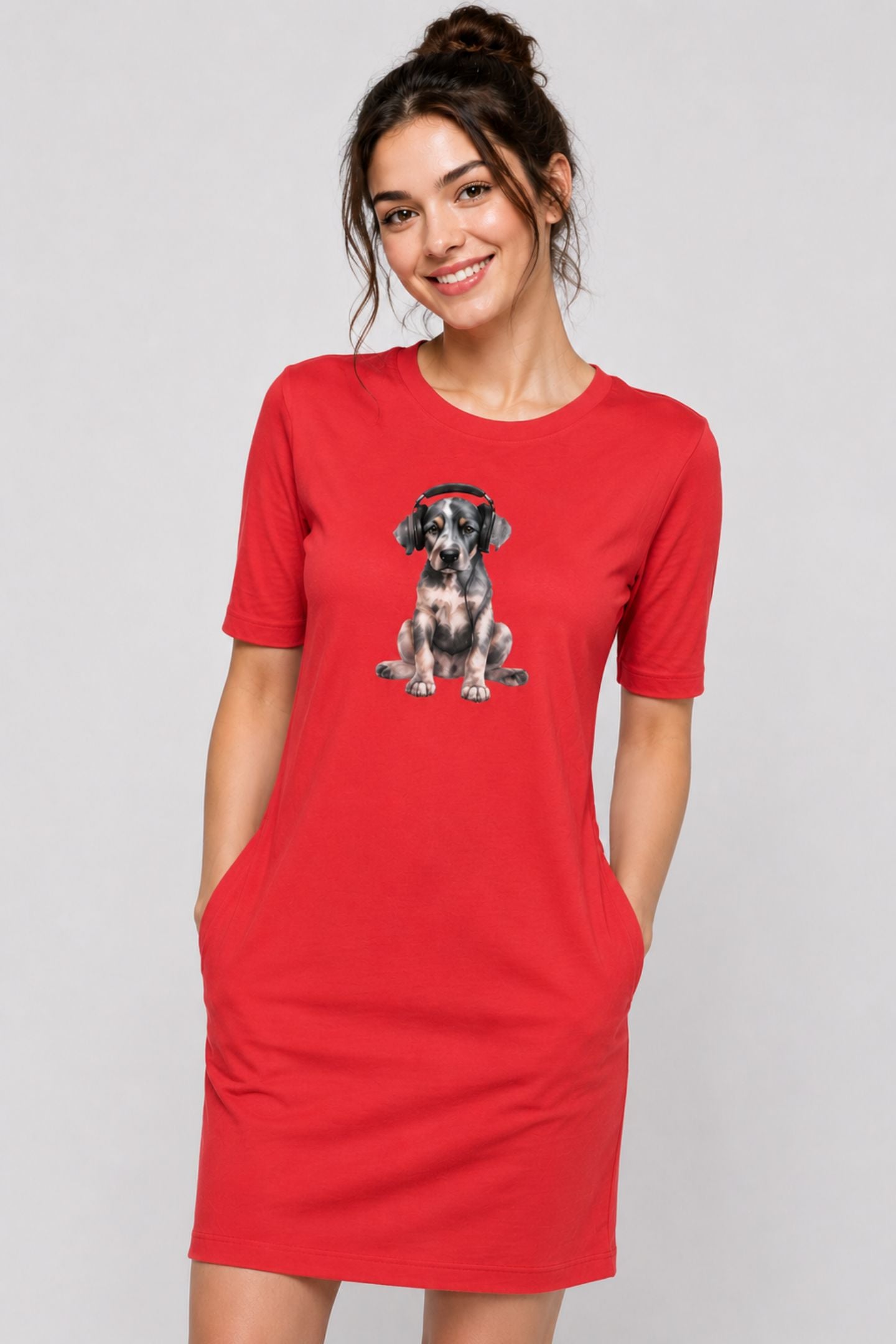 T-shirt Dress With Pockets - DJ Doggo (4 Colours) (Slim Fit)