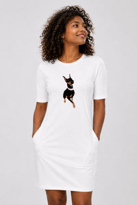 T-shirt Dress With Pockets - Graceful Guard (4 Colours) (Slim Fit)