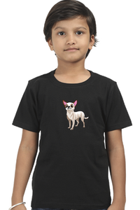 Round Neck T-Shirt (Boys) - Chatty Chihuahua (10 Colours)