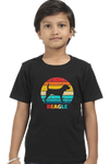 Round Neck T-Shirt (Boys) - Beagle Sunset (10 Colours)